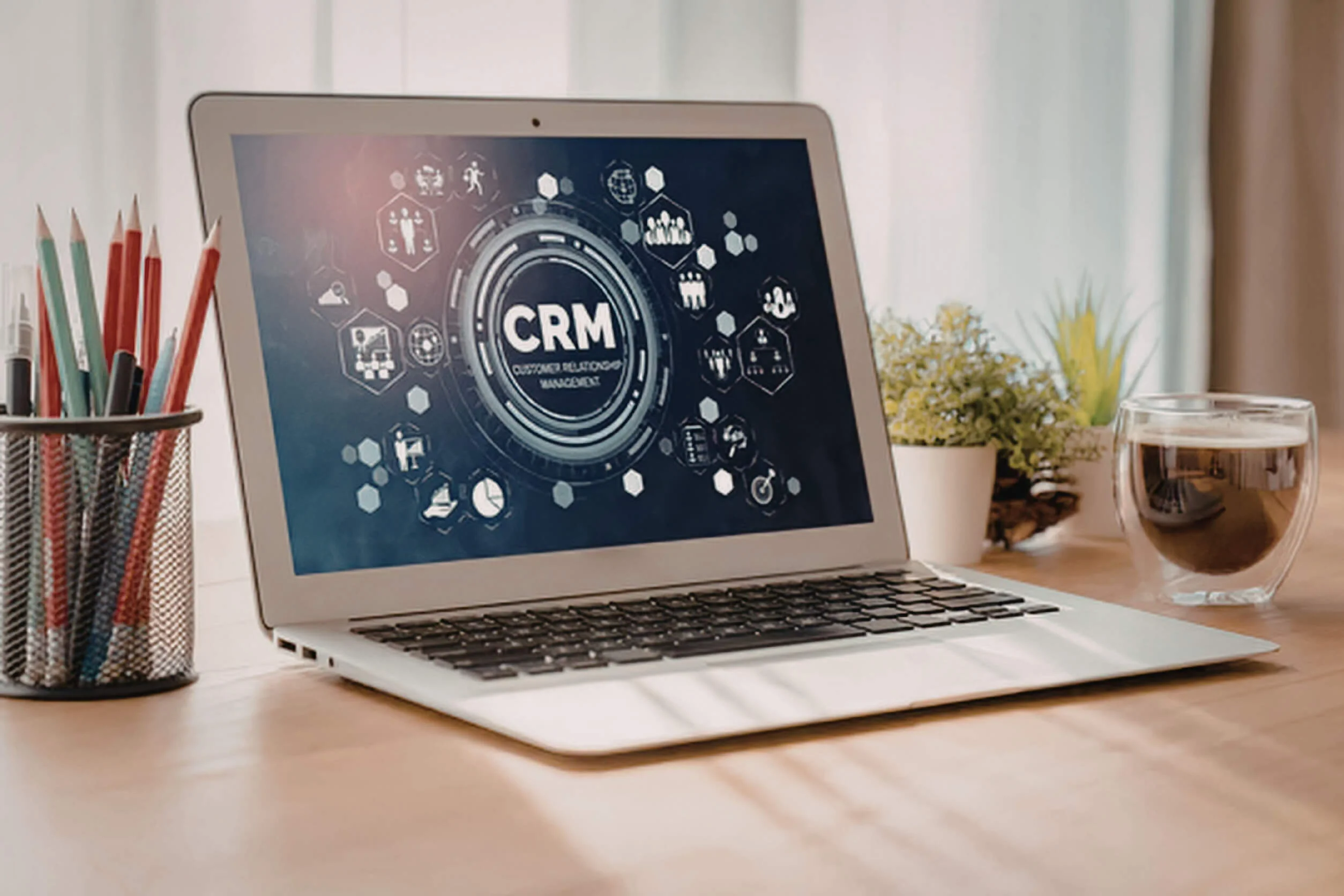 CRM integration with VoIP business solutions driving data insights and business growth.