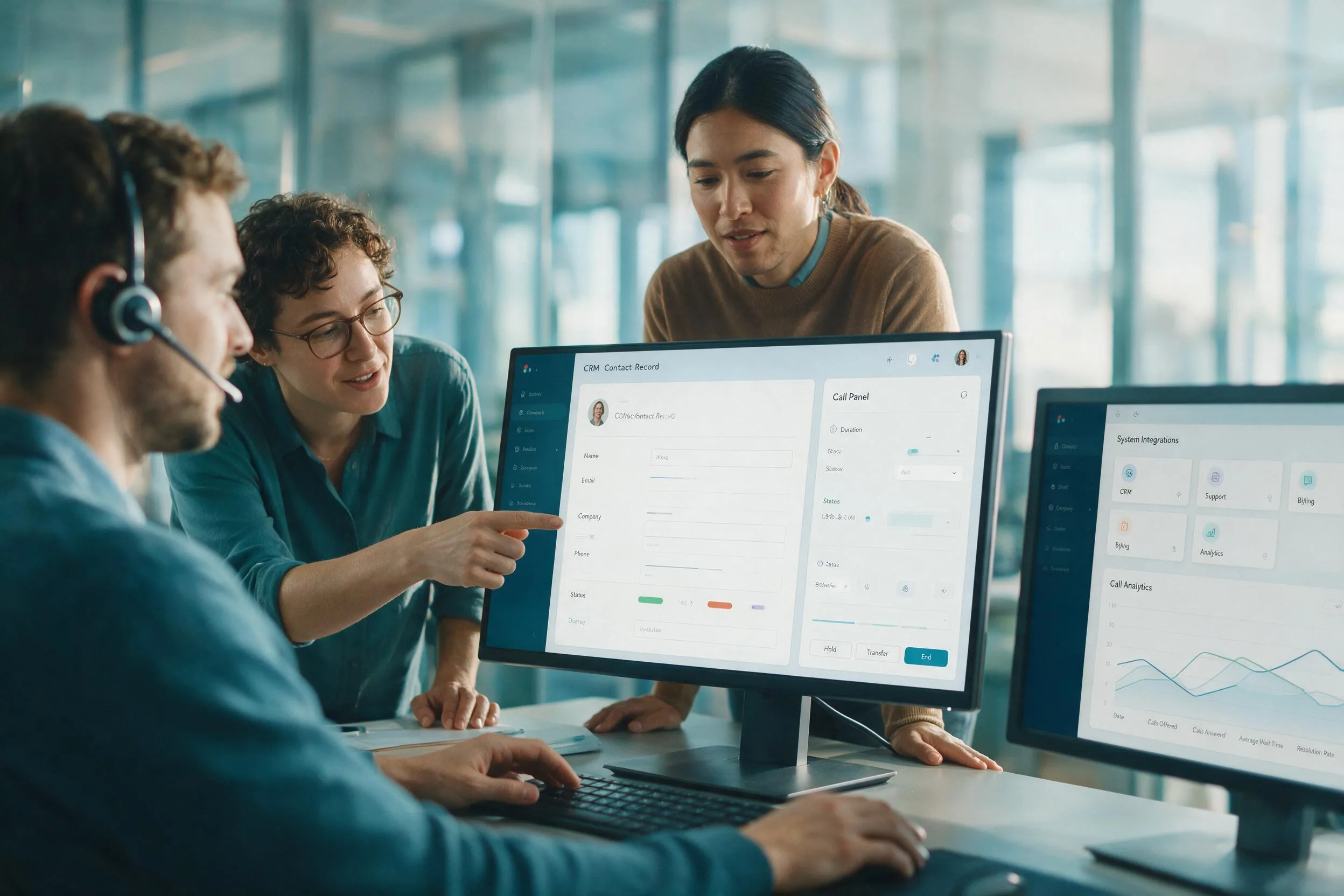 Business VoIP service provider connecting teams through advanced communication integrations.